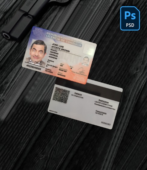 Dominican Republic driving license PSD